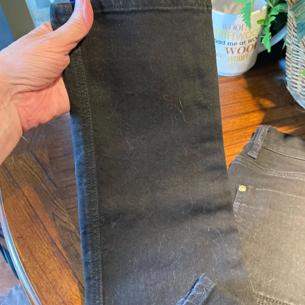 MiH Jeans Black The Paris Jean Mid Rise, Cropped Slim Leg Size 30. - Picture 9 of 10